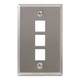SGang Faceplate w/3 Ports EZ/HD - Steel - IC107SF3SS SGang Faceplate w/3 Ports EZ/HD - Steel - IC107SF3SS